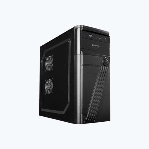 ZEBRONICS ZEB-929B Chassis, Supports ATX/Micro ATX Motherboard Support Two 80mm Side Fan , USB 3:0